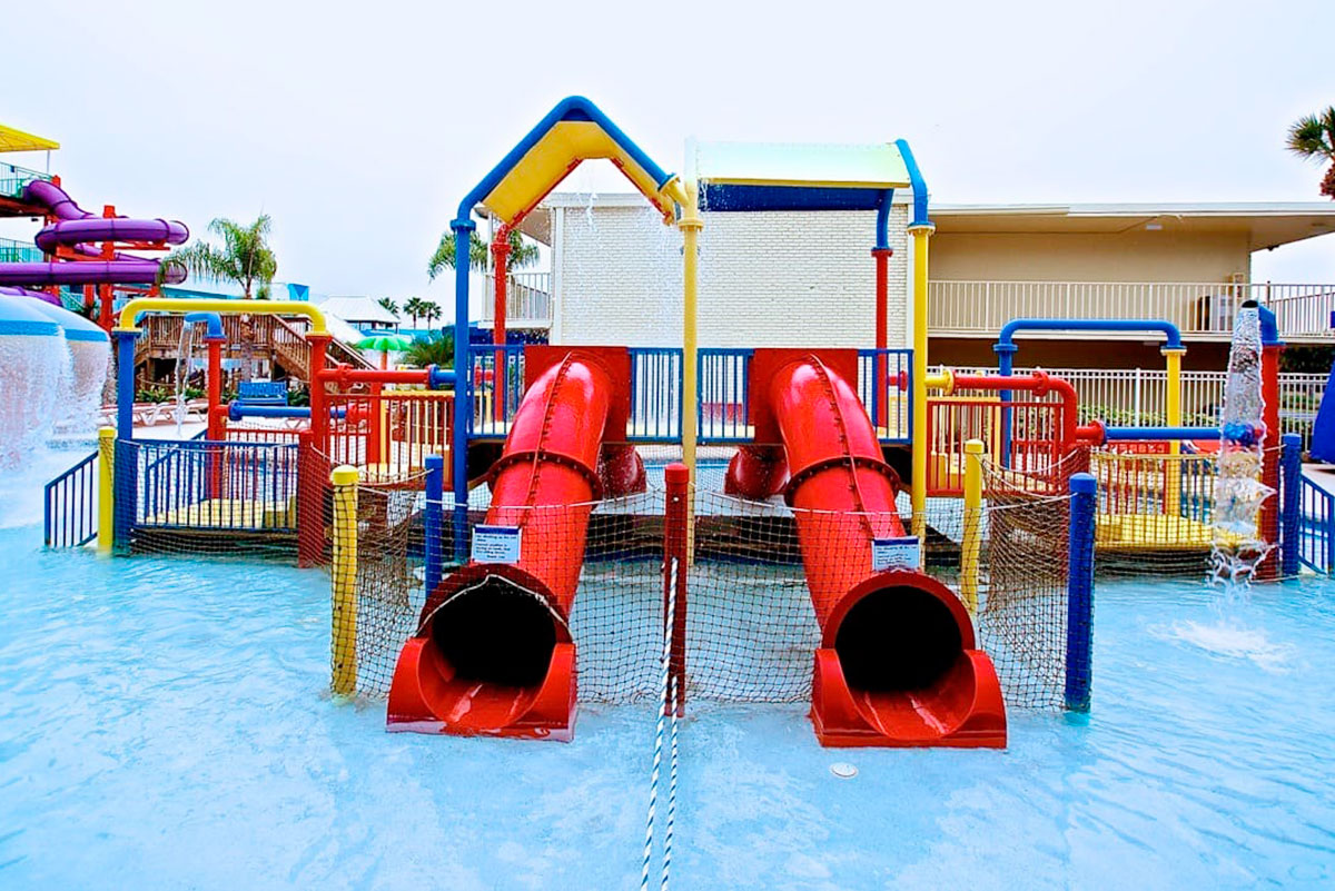 water slide at flamingo 